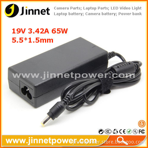 19v 3.42a 65w Replacement Laptop Charger Adapter For Acer Notebooks 